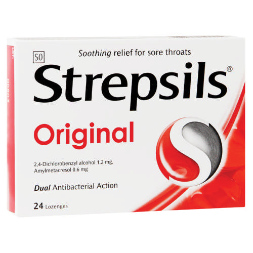 نشرة ستربسلزstrepsils  لعلاج التهابات الحلق
